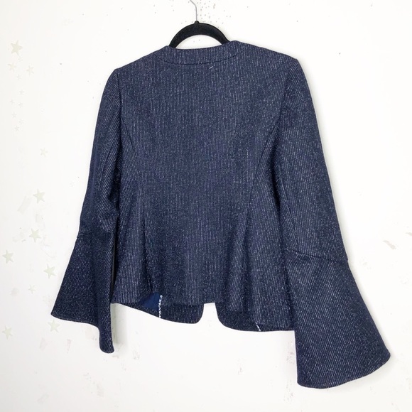 𝅺ANTHROPOLOGIE Cartonnier Navy striped blazer - Picture 5 of 10